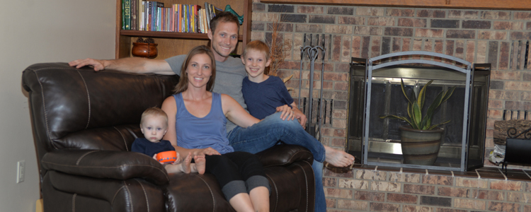 Union Plus Home Run Contest Winner, Jeremy Plathe and Family